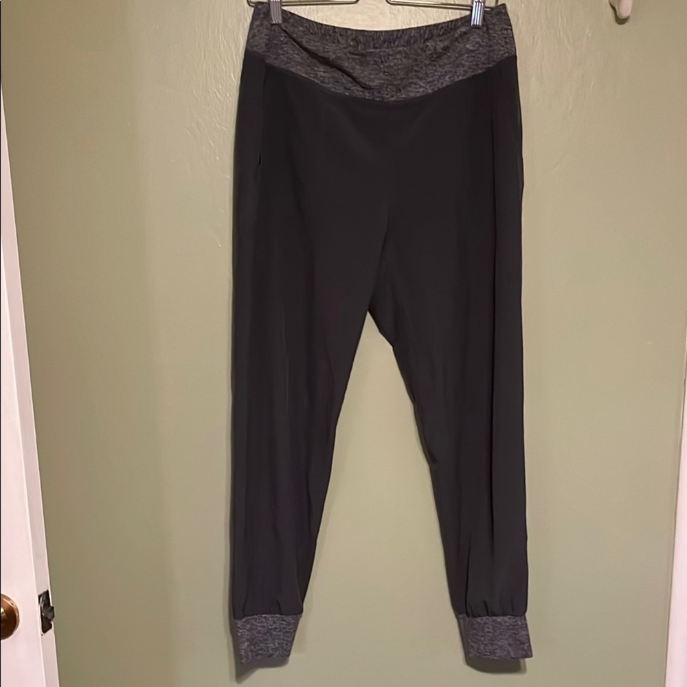 Patagonia Gray Joggers with Relaxed Fit and Contrasting Cuffs